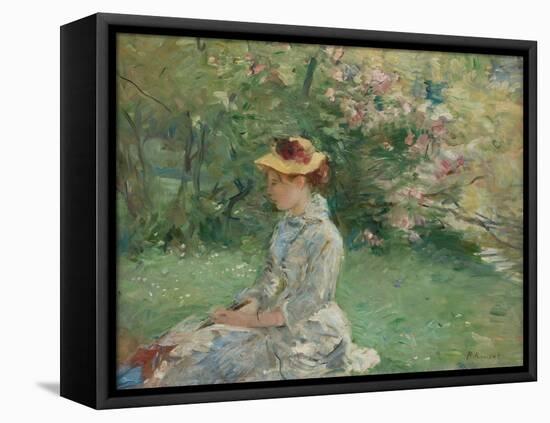 Etude de plein-air , ou Dans l'ile, 1880-Berthe Morisot-Framed Stretched Canvas