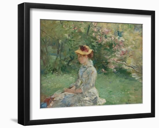 Etude de plein-air , ou Dans l'ile, 1880-Berthe Morisot-Framed Giclee Print