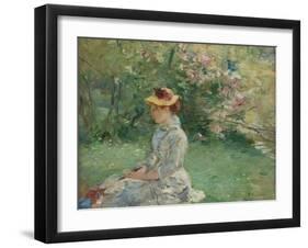 Etude de plein-air , ou Dans l'ile, 1880-Berthe Morisot-Framed Giclee Print