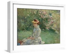 Etude de plein-air , ou Dans l'ile, 1880-Berthe Morisot-Framed Giclee Print