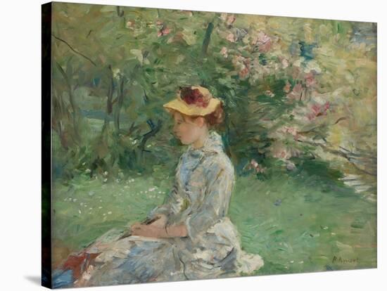 Etude de plein-air , ou Dans l'ile, 1880-Berthe Morisot-Stretched Canvas