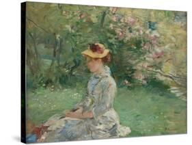 Etude de plein-air , ou Dans l'ile, 1880-Berthe Morisot-Stretched Canvas