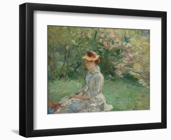 Etude de plein-air , ou Dans l'ile, 1880-Berthe Morisot-Framed Premium Giclee Print