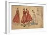 Etude de plusieurs femmes-Eugène Boudin-Framed Giclee Print