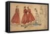 Etude de plusieurs femmes-Eugène Boudin-Framed Stretched Canvas