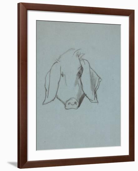 Etude de tête de cochon-Thomas Couture-Framed Giclee Print