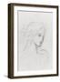 Etude de tête pour la fée aux griffons-Gustave Moreau-Framed Giclee Print