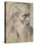 Etude de tête pour Moïse en vue de la terre promise-Gustave Moreau-Stretched Canvas