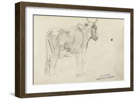 Etude de vache-Emile Wauters-Framed Giclee Print