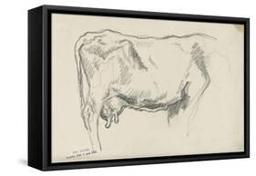 Etude de vache-Emile Wauters-Framed Stretched Canvas