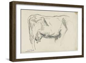 Etude de vache-Emile Wauters-Framed Giclee Print
