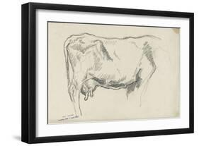 Etude de vache-Emile Wauters-Framed Giclee Print