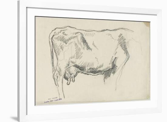 Etude de vache-Emile Wauters-Framed Giclee Print