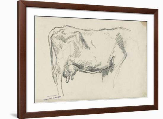 Etude de vache-Emile Wauters-Framed Giclee Print