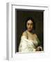 Etude florentine ou jeune fille en buste les yeux baissés-Hippolyte Flandrin-Framed Giclee Print