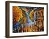 Etude in Red-Leonid Afremov-Framed Art Print