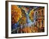 Etude in Red-Leonid Afremov-Framed Art Print