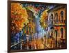 Etude in Red-Leonid Afremov-Framed Art Print