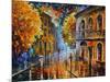 Etude in Red-Leonid Afremov-Mounted Art Print