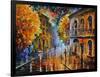 Etude in Red-Leonid Afremov-Framed Art Print