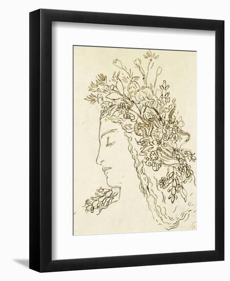 Etude pour Galatée-Gustave Moreau-Framed Premium Giclee Print