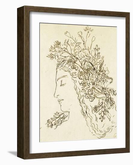 Etude pour Galatée-Gustave Moreau-Framed Giclee Print