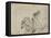 Etude pour Héliodore chassé du Temple-Eugene Delacroix-Framed Stretched Canvas
