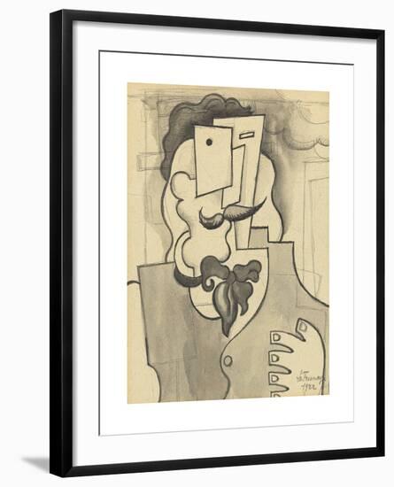 Etude pour L'homme blond-Roger De La Fresnaye-Framed Premium Giclee Print