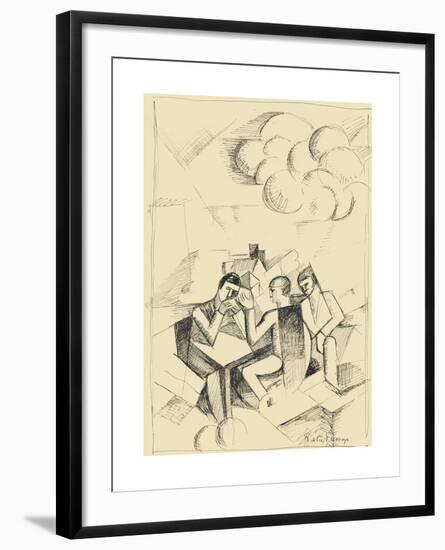 Etude pour La conquête de l'air-Roger De La Fresnaye-Framed Premium Giclee Print