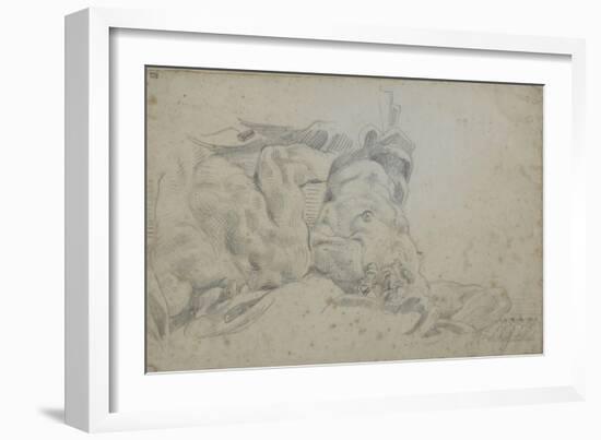 Etude pour la Galerie d'Apollon-Eugene Delacroix-Framed Giclee Print
