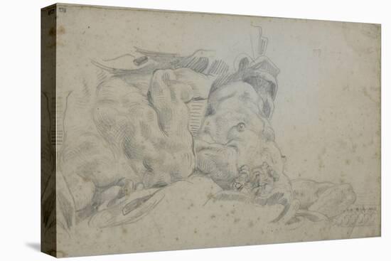 Etude pour la Galerie d'Apollon-Eugene Delacroix-Stretched Canvas