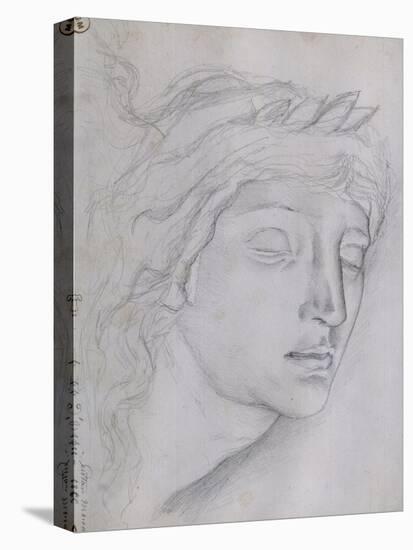 Etude pour la tête d'Orphée-Gustave Moreau-Stretched Canvas