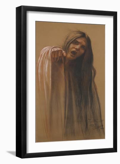 Etude pour La Vague - Study for The Wave,1907-Carlos Schwabe-Framed Giclee Print