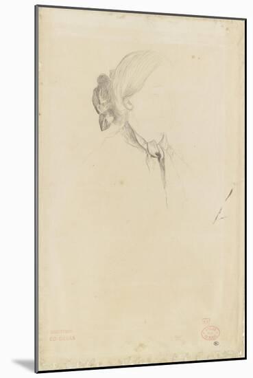 Etude pour Laure Bellelli-Edgar Degas-Mounted Giclee Print