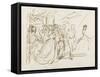 Etude pour le groupe de l’Empereur et de l’Impératrice-Thomas Couture-Framed Stretched Canvas