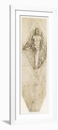 Etude pour le sceau de l'Accademia del Disegno avec la figure d'Artémis-Benvenuto Cellini-Framed Giclee Print