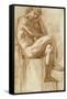Etude pour les filles de Thespius (Hercule)-Gustave Moreau-Framed Stretched Canvas