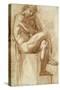 Etude pour les filles de Thespius (Hercule)-Gustave Moreau-Stretched Canvas