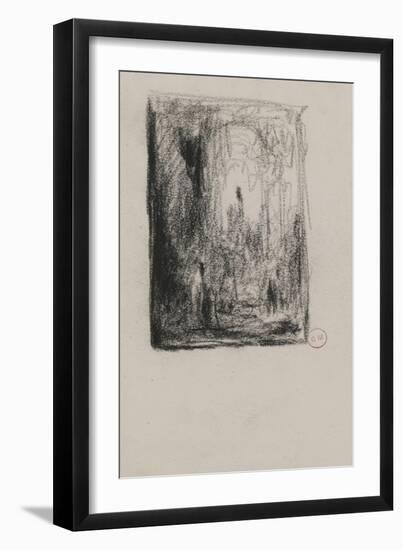 Etude pour Salomé dansant devant Hérode-Gustave Moreau-Framed Premium Giclee Print