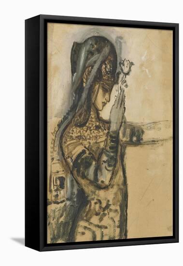 Etude pour Salomé-Gustave Moreau-Framed Stretched Canvas
