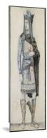 Etude pour un costume de théâtre : Mercure (dans la pomme de Théodore de Banville en 1865)-Gustave Moreau-Mounted Premium Giclee Print