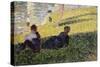 Etude pour "un dimanche après midi à l'île de la Grande Jatte"-Georges Seurat-Stretched Canvas