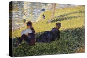 Etude pour "un dimanche après midi à l'île de la Grande Jatte"-Georges Seurat-Stretched Canvas