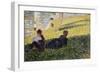 Etude pour "un dimanche après midi à l'île de la Grande Jatte"-Georges Seurat-Framed Giclee Print