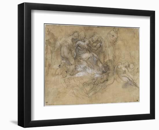 Etude pour un évanouissement de la vierge-Federico Barocci-Framed Giclee Print