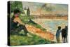 Etude pour une baignade-Georges Seurat-Stretched Canvas