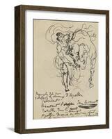 Etude pour une nymphe débridant l'un des chevaux d'Apollon-Louis Anquetin-Framed Giclee Print