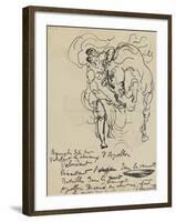 Etude pour une nymphe débridant l'un des chevaux d'Apollon-Louis Anquetin-Framed Giclee Print