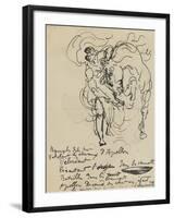 Etude pour une nymphe débridant l'un des chevaux d'Apollon-Louis Anquetin-Framed Giclee Print