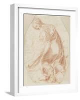 Etude pour une sainte Madeleine soutenant la Vierge-Federico Barocci-Framed Giclee Print